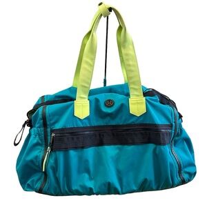 Lululemon Weekend Warrior Duffle Gym Bag - Surge/Clear Mint/Inkwell